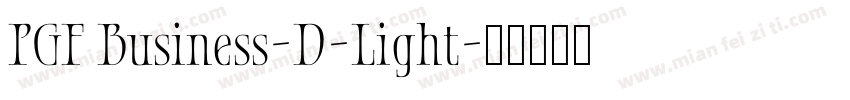 PGF Business-D-Light字体转换